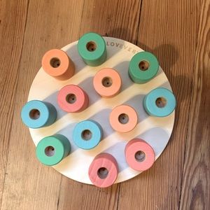 Lovevery wooden peg stacker